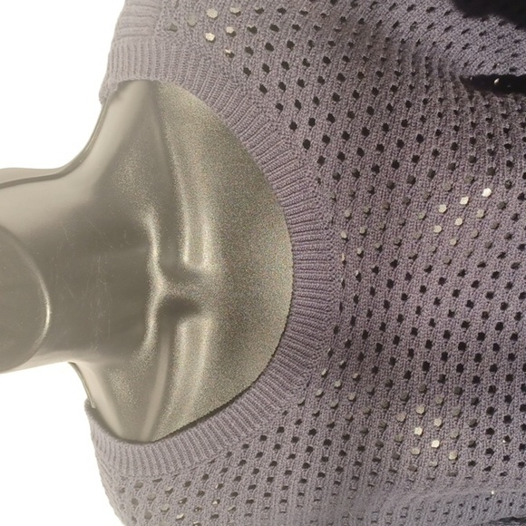 Sonoma Navy Open weave Crewneck Sweater - Picture 2 of 10